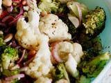 Broccoli and Cauliflower Salad