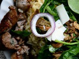 Carnaroli Rice with Baby Spinach and Sausage