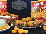 Cheez-It Crusted Jalapeño Poppers & Onion Rings
