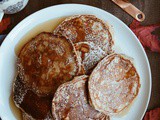 Diner Style Pancakes with Pumpkin Spice Maple Syrup