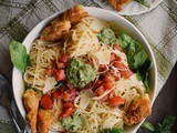 Fried Zucchini Blossoms with Pasta and Fresh Pesto