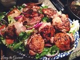 Ginger-Garlic and Lime Chicken Thighs with Escarole Salad