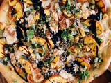 Grilled Peach & Goat Cheese Pizza