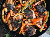 One Pan Skillet Chicken & Peppers