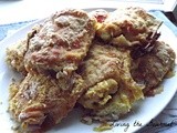 Oven Fried Chicken Thighs with Flour and Cornmeal