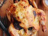 Roast Chicken with Honey Vinegar Rub