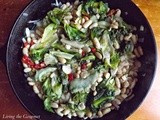 Sautéed Romaine with Beans and Rice