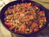 Simple Fresh Tomato and Bread Stuffing featuring Lo Salt
