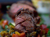 Skirt Steak Appetizers with Bell Pepper Relish