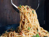 Spaghetti with Bacon & Toasted Breadcrumbs