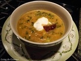 Sweet Potato Soup with Creamed Spinach