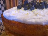 Cake!!!!  Lemon and Blueberry Layer Cake