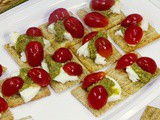 Tailgating & Game Day triscuit Caprese Bites #GameDayGreats