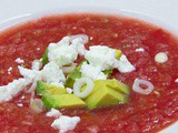 Watermelon Gazpacho with Goat Cheese #cic