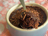 Chocolate Fudge Cake for one – egg-free & dairy-free
