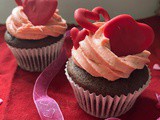 Chocolate & strawberry cupcakes