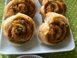 Vegan Samosa Swirls (with puff pastry)