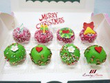 Fruity Christmas Mini Cakes Recipe with Edible Toppers