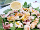 Grilled Calamari Salad Recipe with PurelyFresh Rocket Leaves