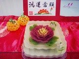 Jelly Art Creative Food, Beautiful Gelatin Flowers ( 燕菜果冻花 )