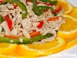 Orange Blossoms Shredded Pork With Capsicums (花开富贵肉丝)