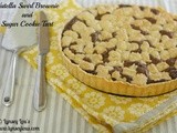 Nutella Swirl Brownie and Sugar Cookie Tart