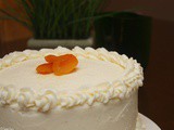 White Cake with Apricot Filling