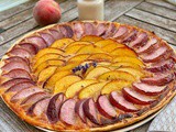 Easiest Peach Tart Recipe with Puff Pastry