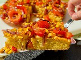 Easy Cheesy Cornbread with Corn (No Sugar)