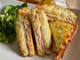 Easy Croque Monsieur Recipe -The Hot French Ham and Cheese Sandwich