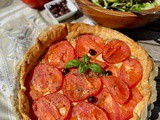 French Tomato Tart with Mustard - An Easy Summer Lunch from Provence