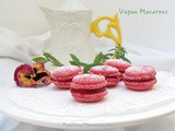 Raspberry Vegan Macarons: Aquafaba French Meringue