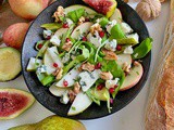 Roquefort Salad with Pear, Apple and Walnuts