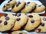 Chestnut flour chocolate chip cookies