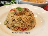 Mushroom Coconut Pulav | Pulav Recipes
