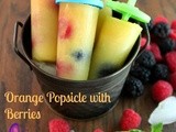 Orange Popsicle with Berries