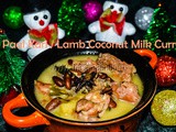Paal Kari / Mutton Cooked in Coconut Milk