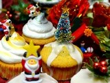 Christmas cup cakes και καλές γιορτές