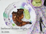 Barbeque chicken thighs baked in oven | baked chicken thighs with barbeque sauce | recipes using barbecue sauce