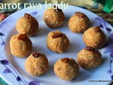 Carrot sooji coconut  laddu/carrot rava kobbari laddu/easy deepavali sweets/no ghee laddu recipes