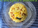Chick Pea Pulihora | Sengala Pulihora | Brown Chick Pea Recipes | Easy Rice Recipes | Easy Vegetarian Rice Recipes