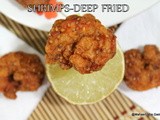 Deep fried spicy sesame prawns/sesame shrimps/indian deep fried non-veg recipes/south indian sea  food recipes