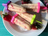 Homemade Strawberry Yogurt Popsicles | Strawberry Popsicles Recipe | Strawberry Popsicles without Sugar
