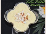 Mango banana cream cheese mousse | mango banana mousse | cream cheese desserts | mango mousse without gelatin