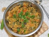 Okra cashew masala/simple Bhindi cashew masala gravy/easy vegetarian side dishes for rice/Step b step pictures/Mahas own recipes