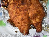 Oven baked whole tandoori chicken | oven roasted whole chicken | baked tandoori chicken | Indian style whole masala roasted chicken