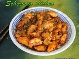Spicy schezwan chicken/ How to make schezuan chicken fry at home/ Step by step pictures/ schezwan chicken using schezwan sauce