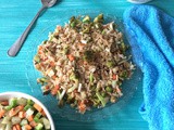 Vegetable brown fried rice | vegetable fried brown rice | vegetable fried rice with brown rice | quick and easy brown fried rice | brown rice recipes | 10 fried rice recipes