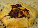 Peach and mixed Berry Galette