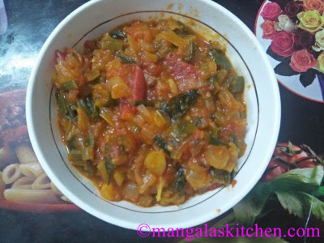 Spring onion 2025 tomato curry